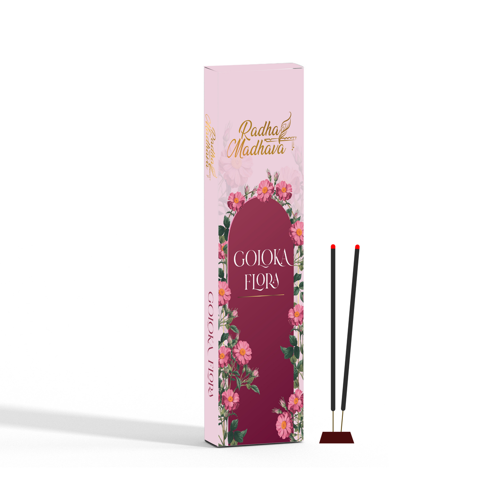 Goloka Flora Devotional Agarbatti 100 Gms for Home & Temple Worship