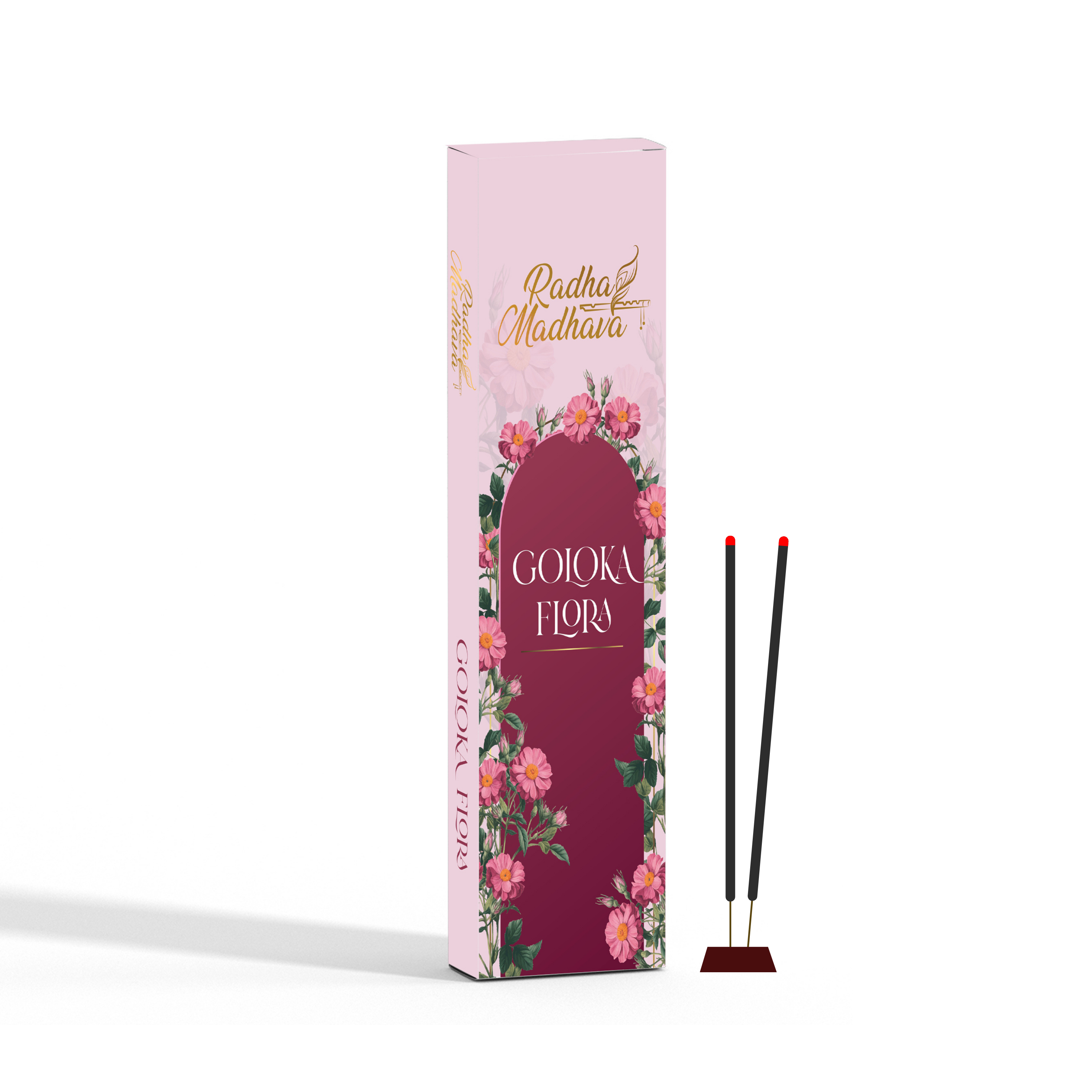 Goloka Flora Devotional Agarbatti 100 Gms for Home & Temple Worship