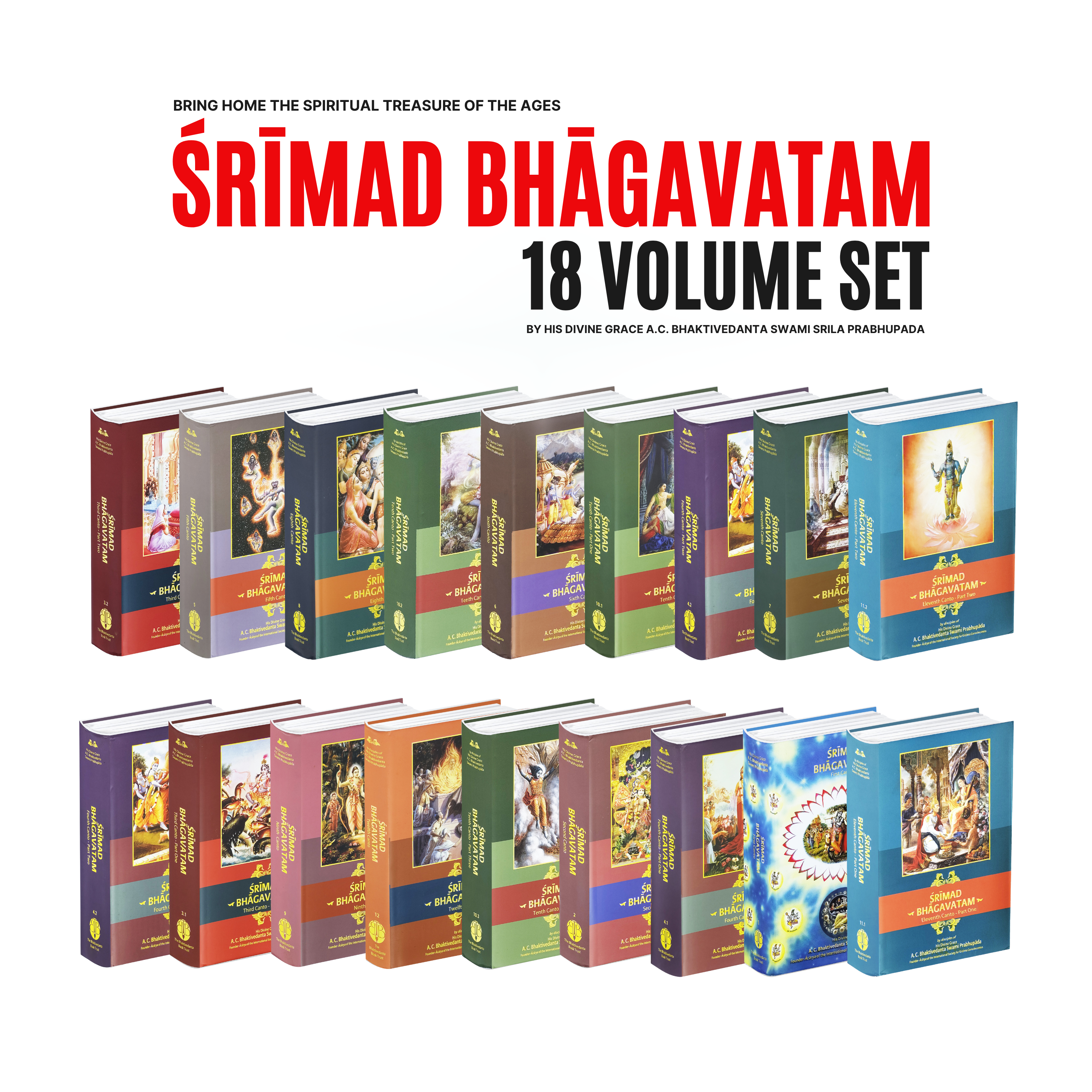 Srimad Bhagavatam Set – Complete Collection | Srila Prabhupada Books in Multiple Languages