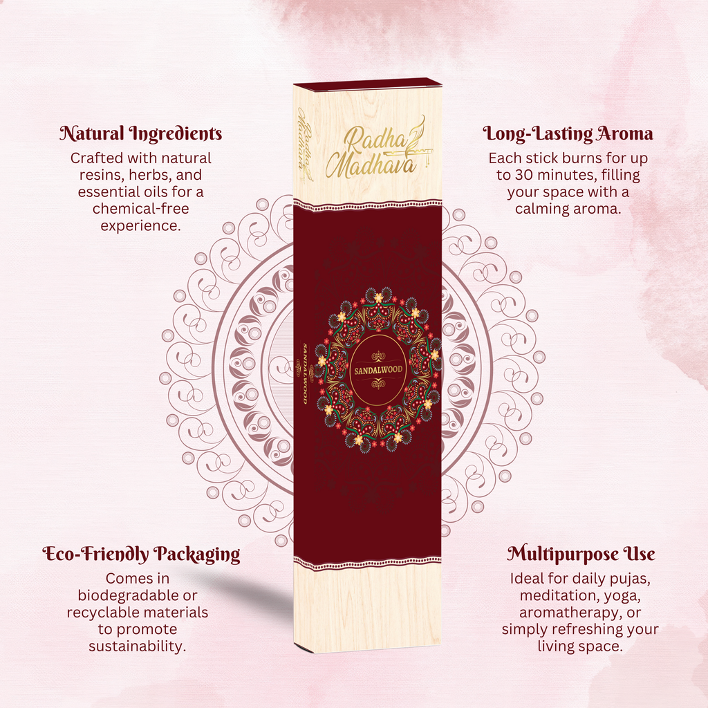 Sandal Devotional Agarbatti 100 Gms for Home & Temple Worship