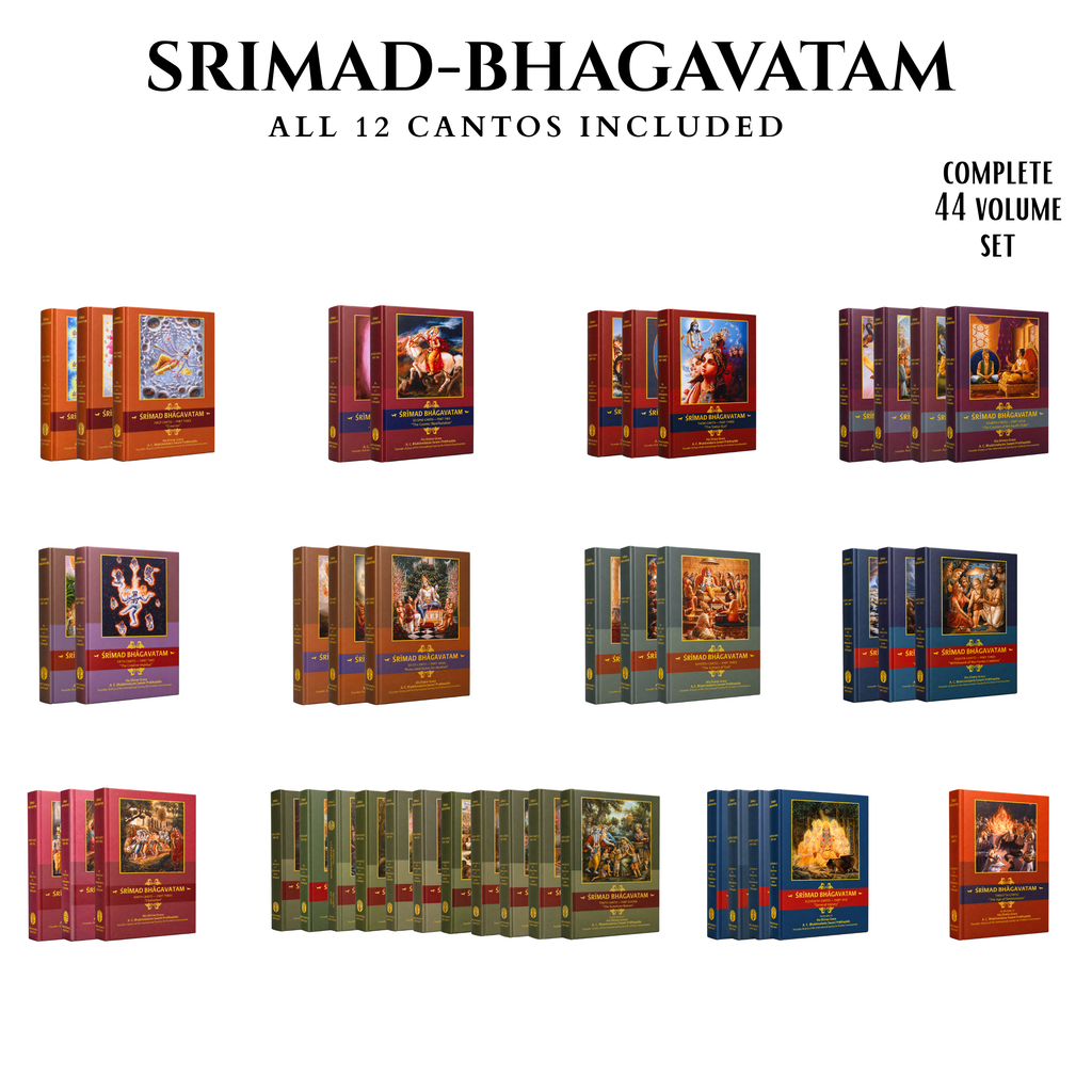 Srimad Bhagavatam – Full English 44-Volume Set by His Divine Grace A.C. Bhaktivedanta Swami Prabhupāda