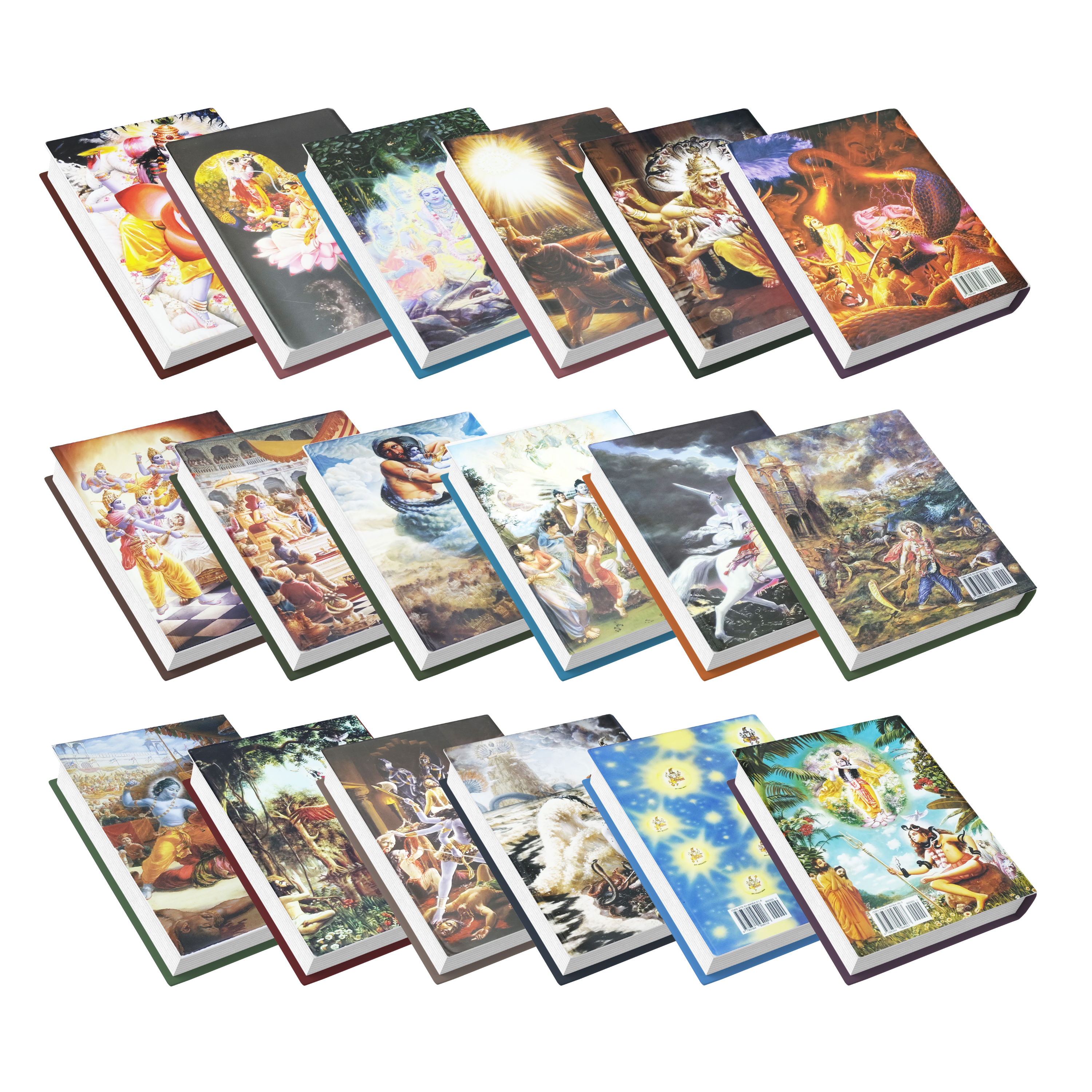 Hindi Srimad Bhagavatam Complete 12 Cantos 18 Volume Set