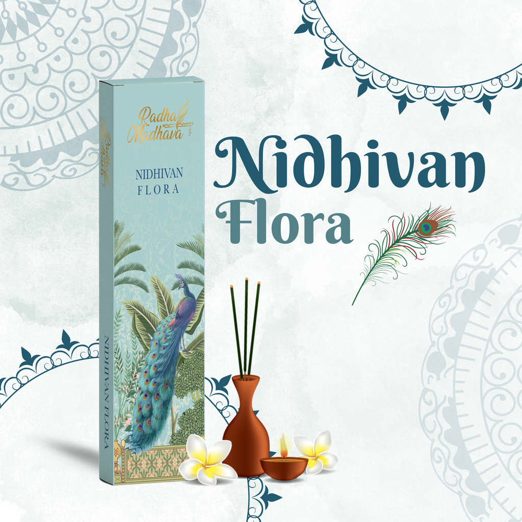 Nidhivan Flora Devotional Agarbatti 100 Gms for Home & Temple Worship