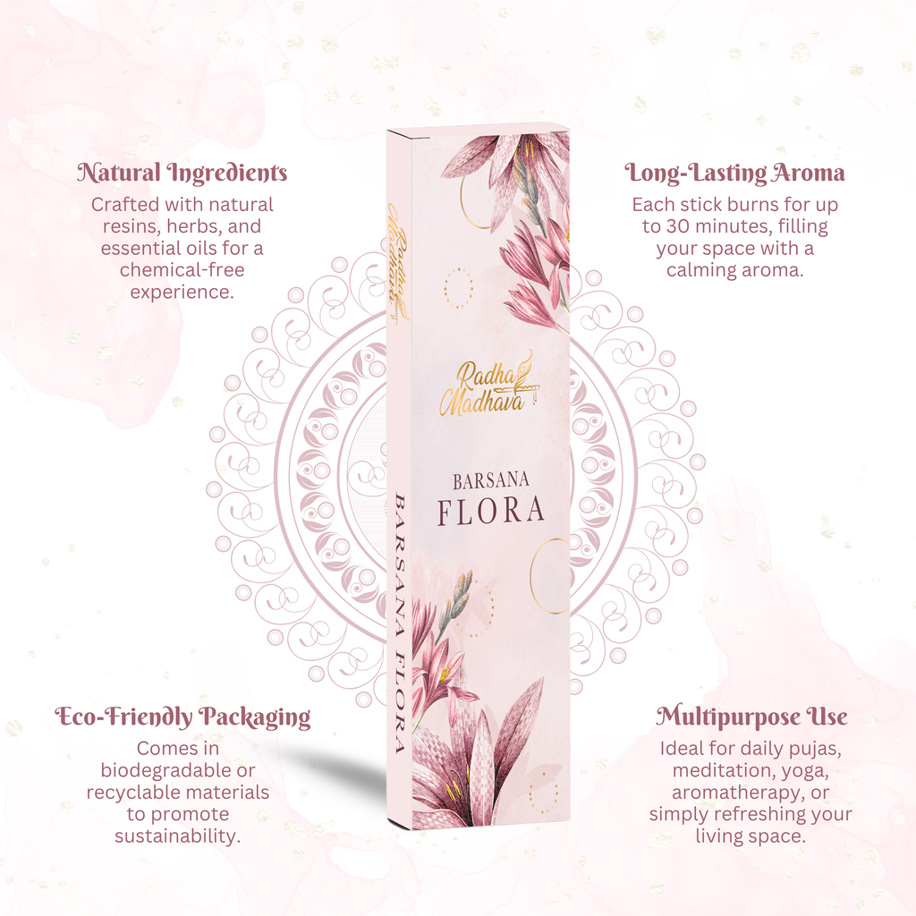 Barsana Flower Premium Agarabatti – Long Lasting Spiritual Fragrance