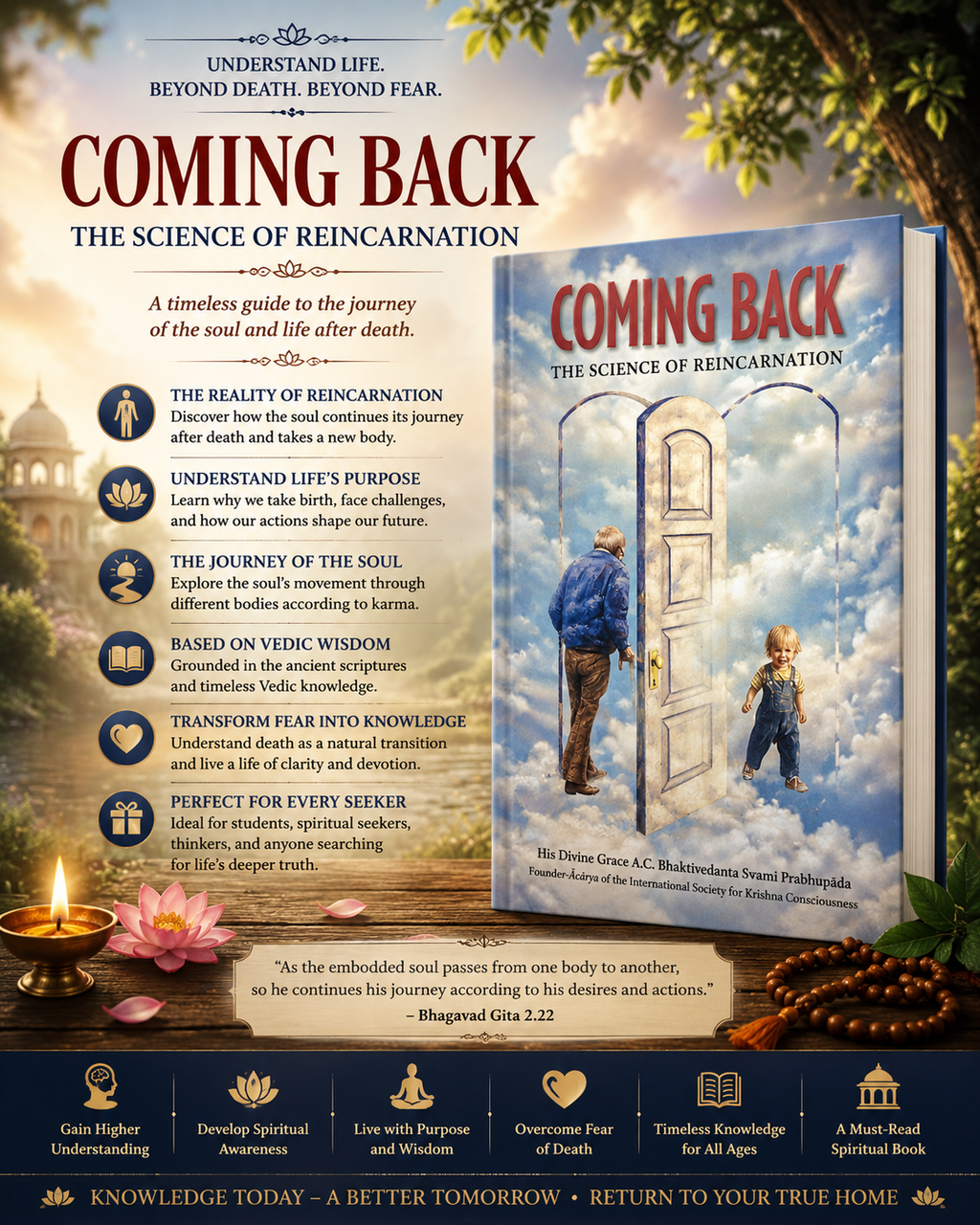 Coming Back The Science of Reincarnation English Book | Srila Prabhupada | ISKCON Book