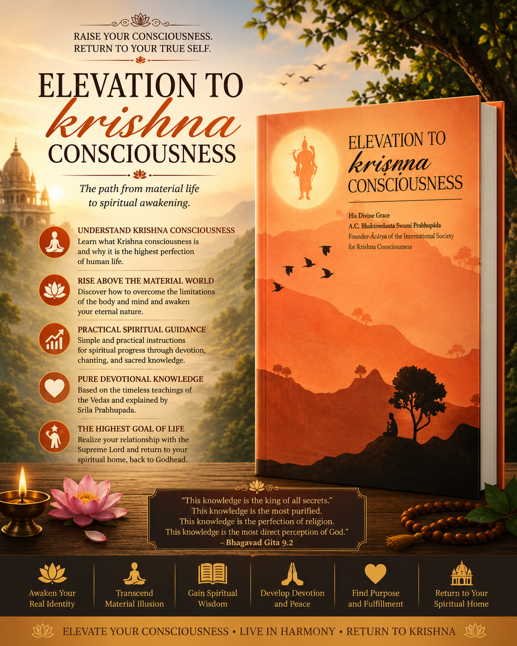 Elevation to Krishna Consciousness | English Book | A.C. Bhaktivedanta Swami Prabhupada | ISKCON Spiritual Classic