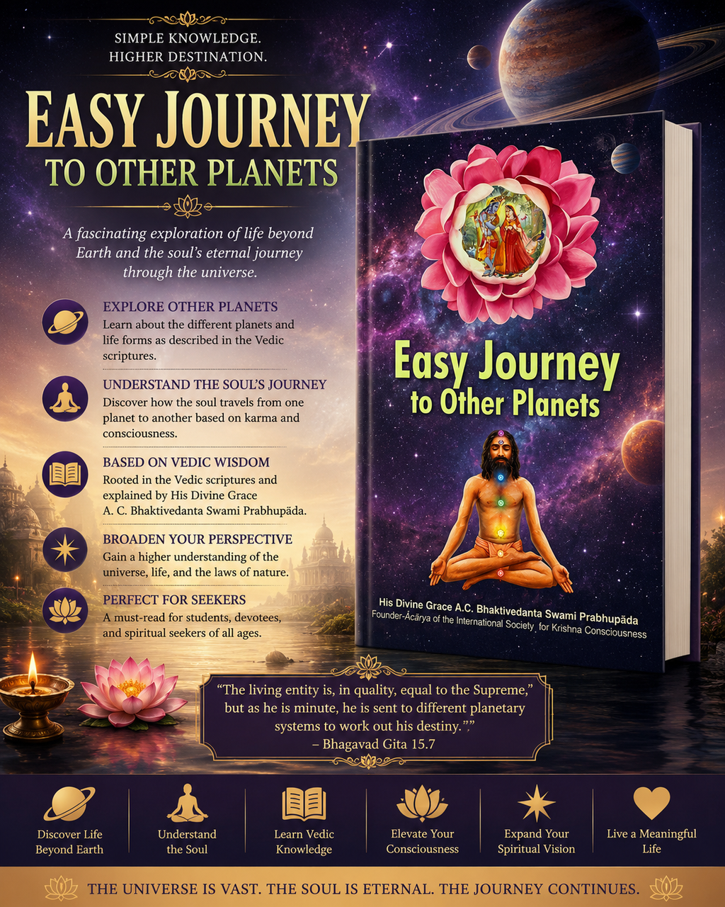 Easy Journey to Other Planets English Book | Srila Prabhupada | ISKCON Books