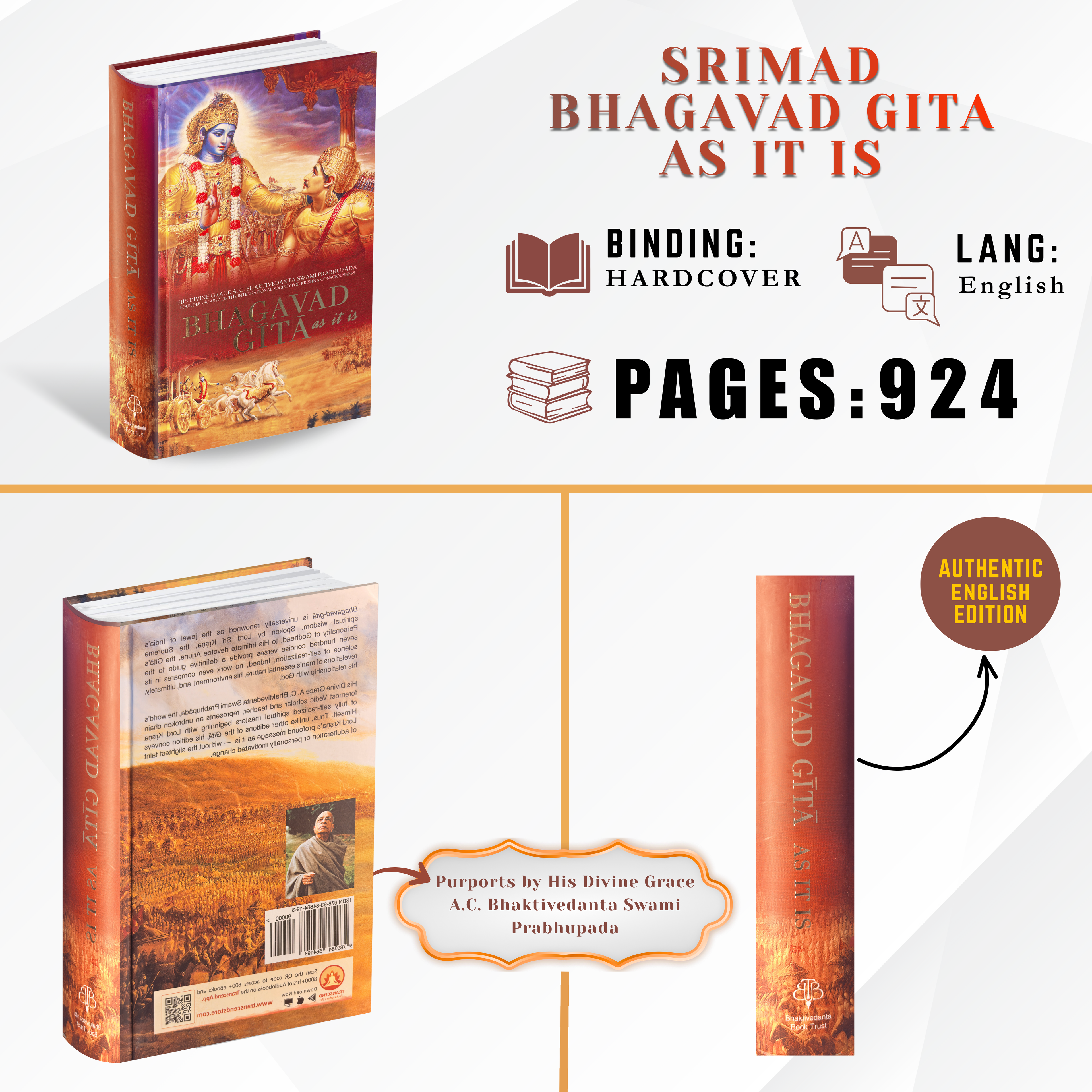 Bhagavad Gita As It Is – Srila Prabhupada | Bhagavad Gita Books in Multiple Languages