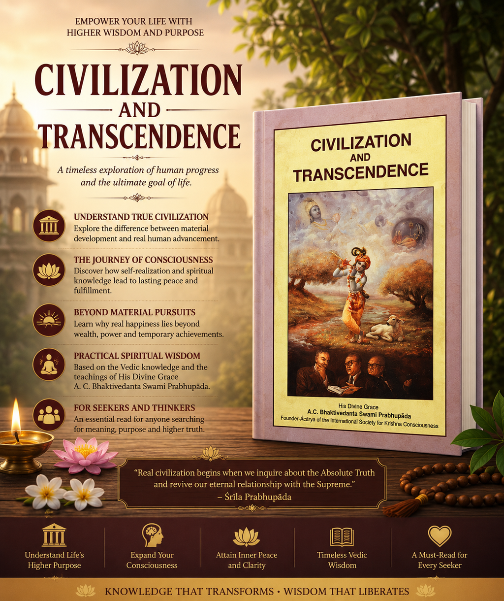 Civilization and Transcendence English Book | Srila Prabhupada | ISKCON Book